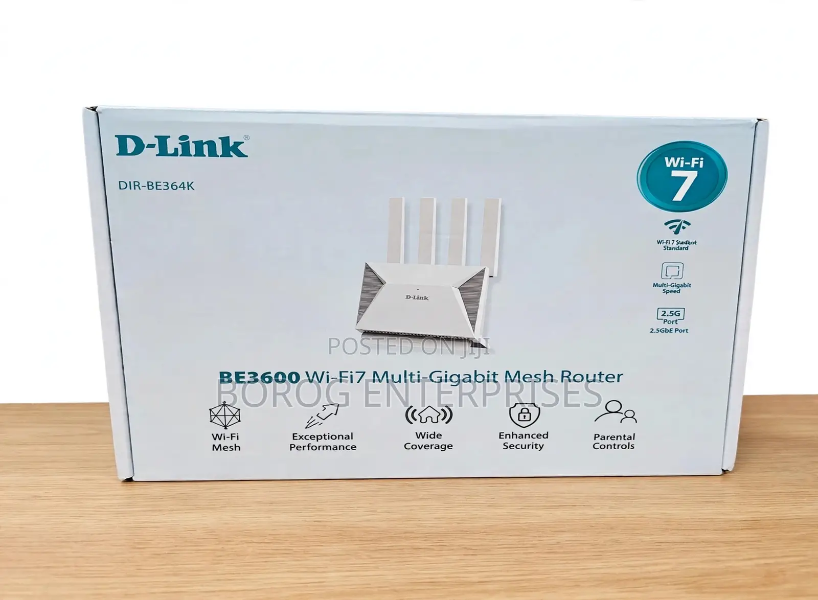 D-Link Be3600 Wi-Fi 7 Multi-Gigabit Mesh Router-Dir-Be364k