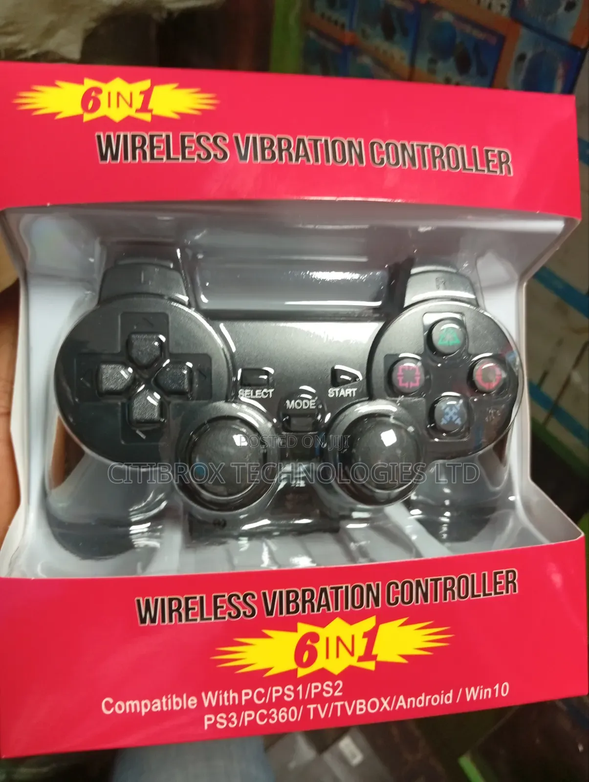 Wireless Vibration Game Controller - 6in1
