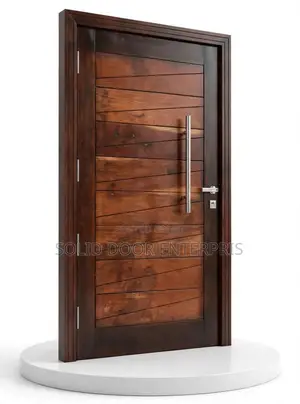 A Hardwood Top-Grade Mahogany Security Door