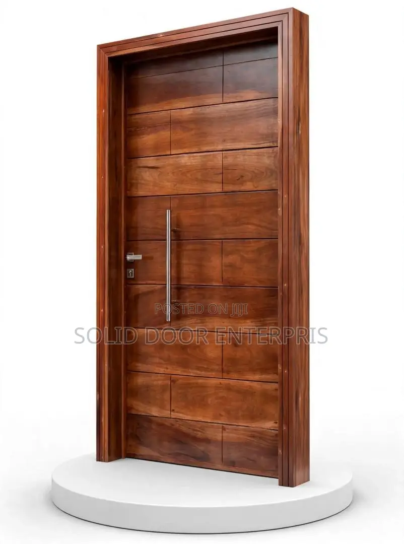 A Hardwood Top-Grade Mahogany Security Door