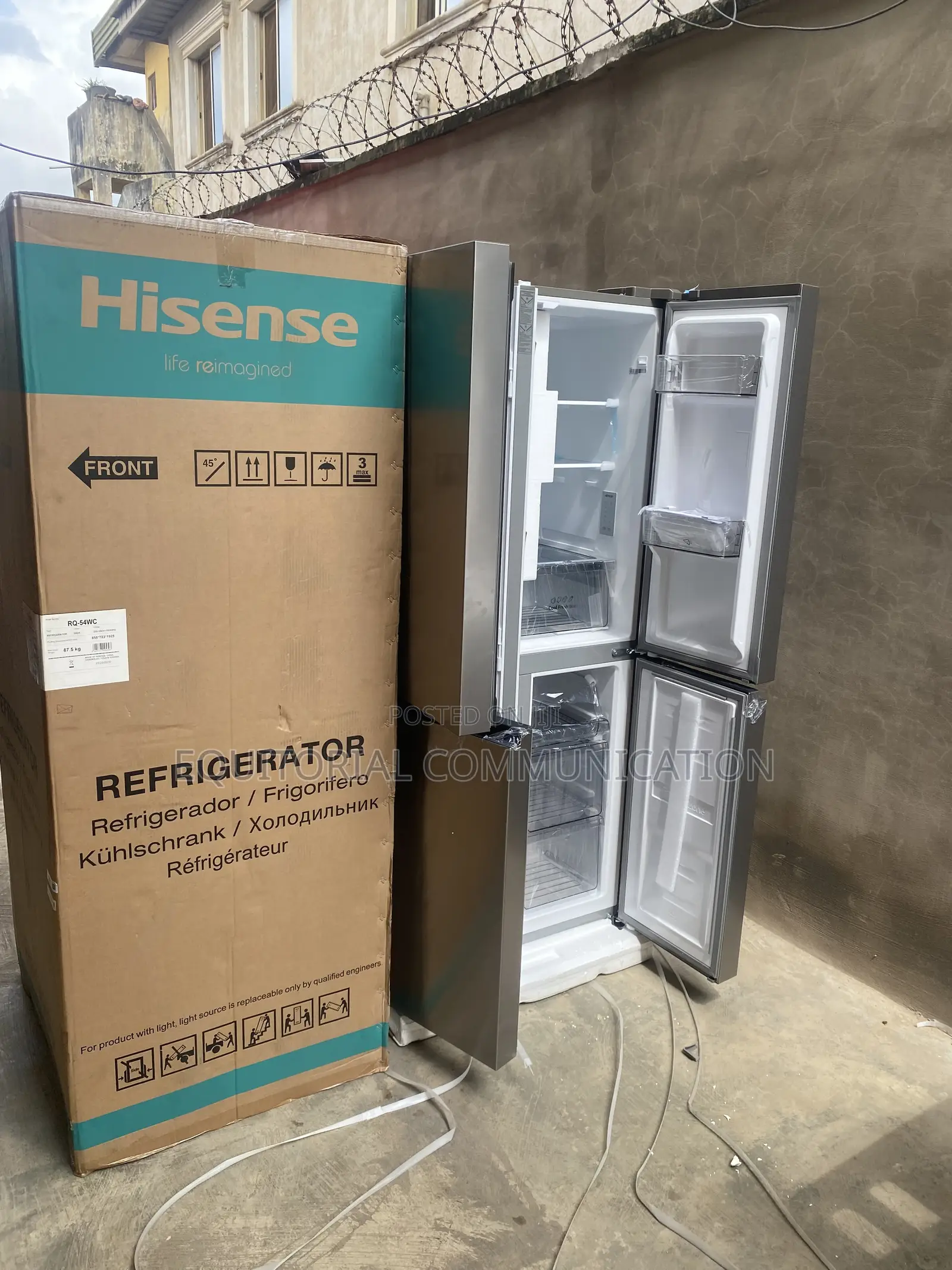Hisense Four-Door 392L Inverter Fridge With LED Display