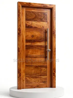A Hardwood Top-Grade Mahogany Security Door