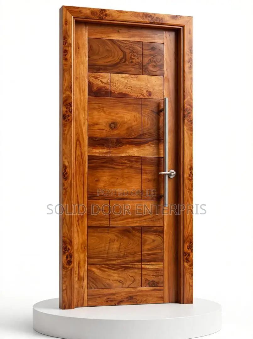 A Hardwood Top-Grade Mahogany Security Door