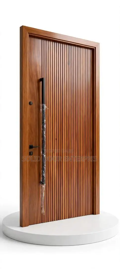 A Hardwood Top-Grade Mahogany Security Door