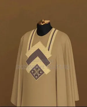 Champagne Gold Agbada With Embroidery for Men