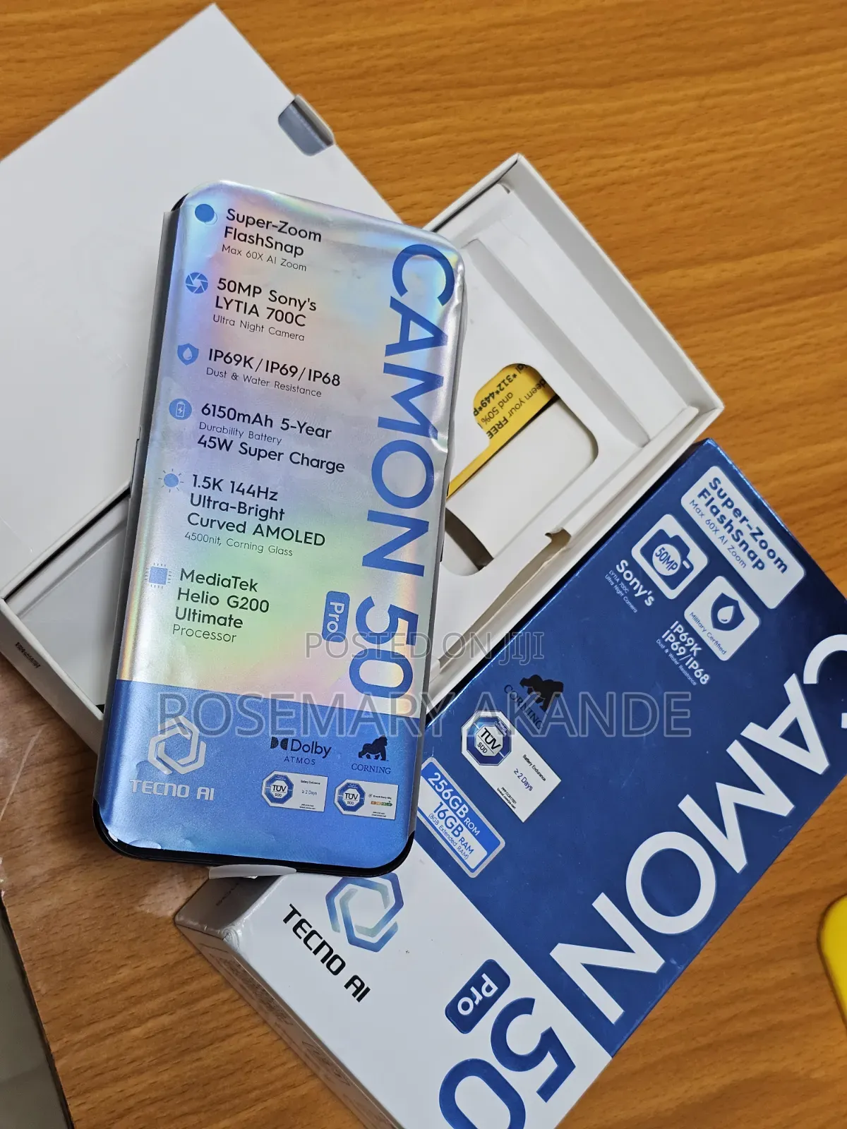 Tecno Camon 50 Pro 256 GB Black