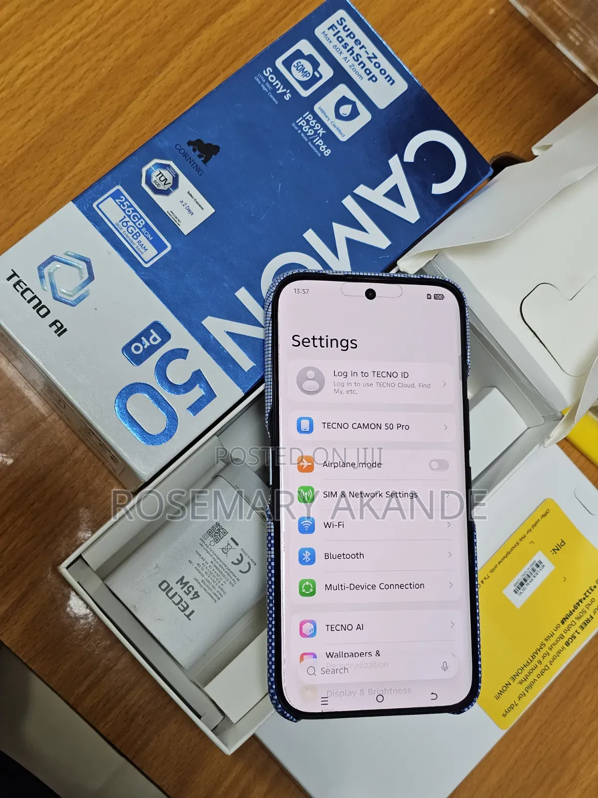 Tecno Camon 50 Pro 256 GB Black