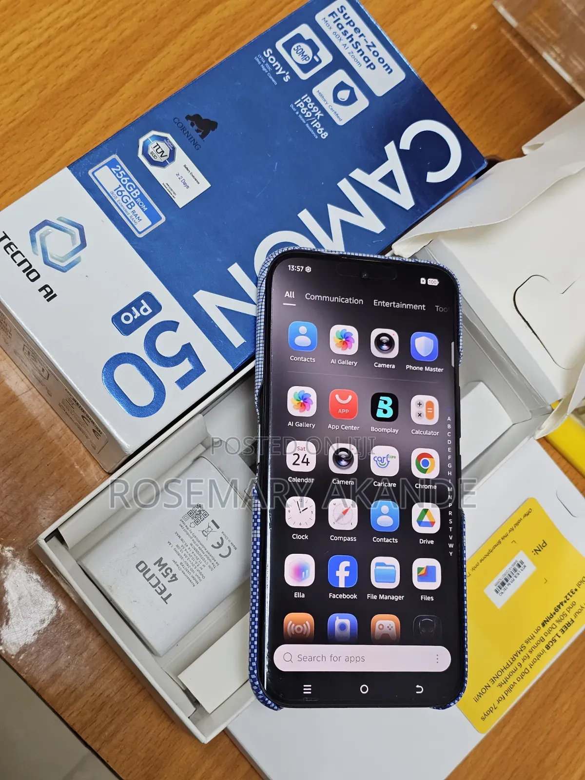 Tecno Camon 50 Pro 256 GB Black