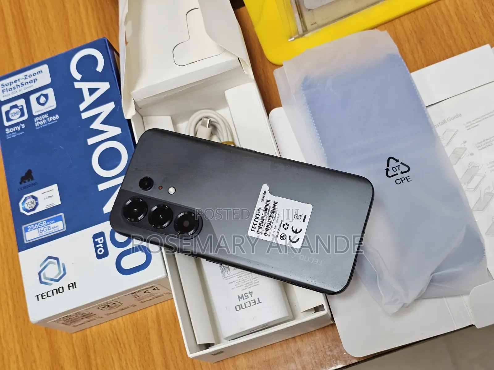 Tecno Camon 50 Pro 256 GB Black