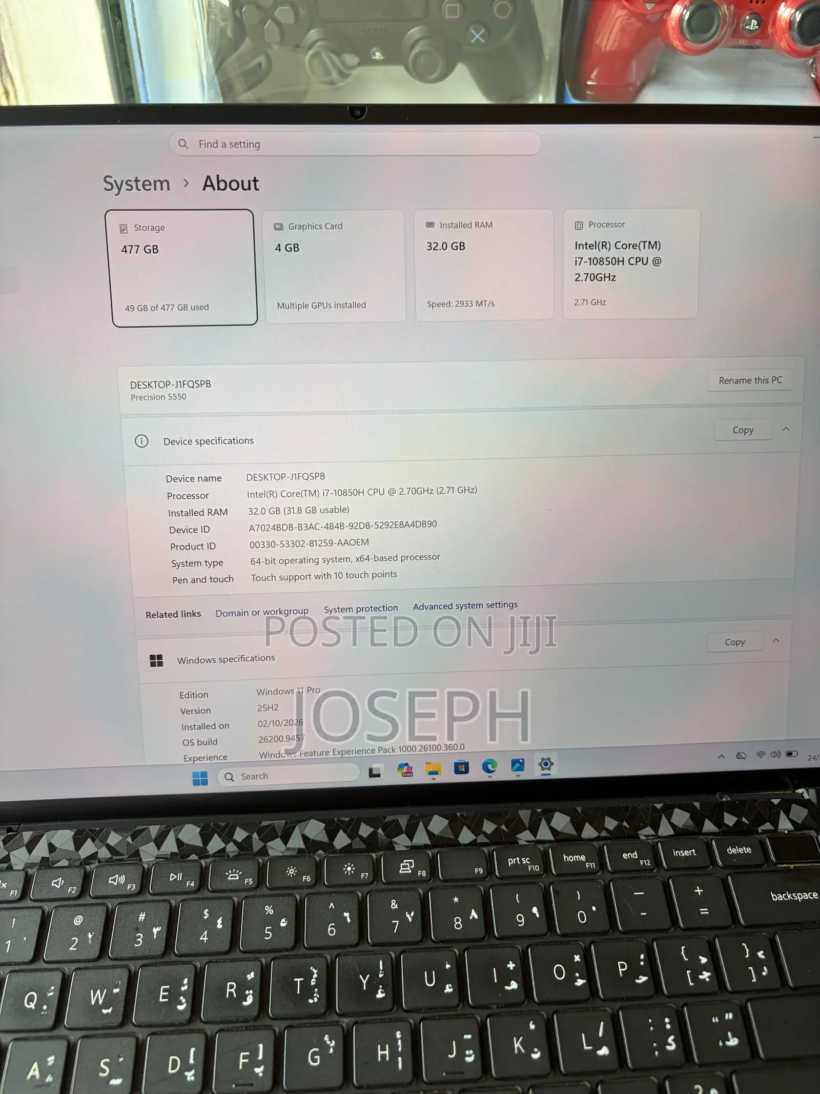 Laptop Dell Precision 5550 32GB Intel Core i7 SSD 512GB