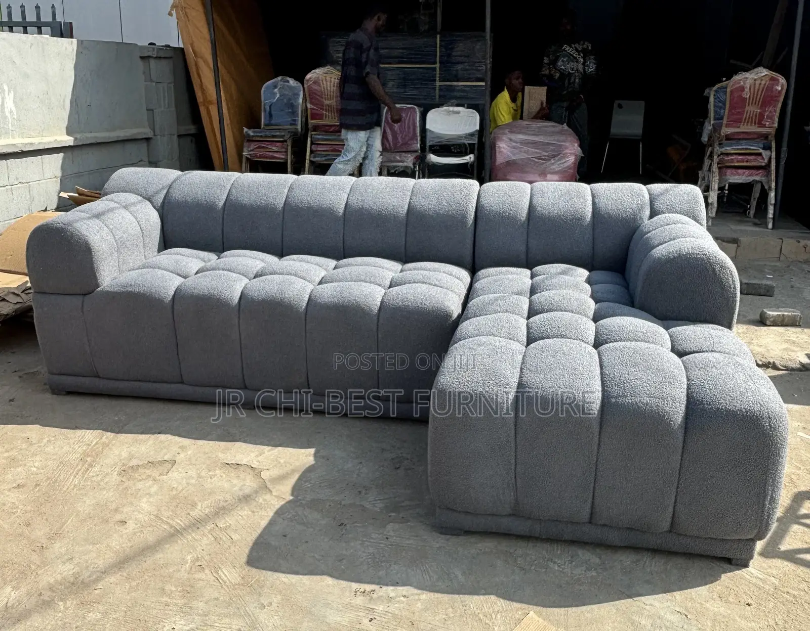 Quality Modern L-Shaped Upholstery Fabric Sofa