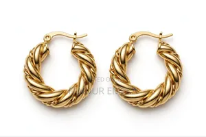 Premium Fresh Water Look Pearl Earrings - Gold Tone Elegant