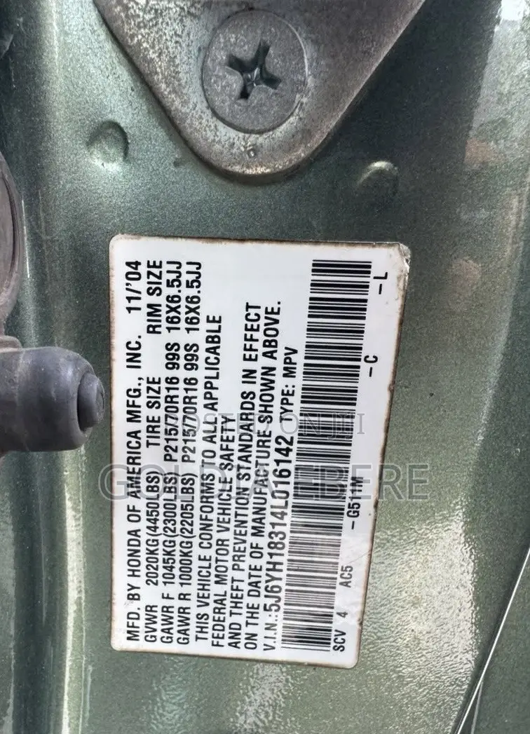 Honda Element LX Automatic 2005 Green