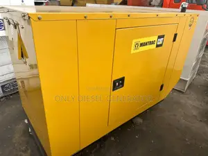 Yellow 30kva Mantrac Soundproof Generator