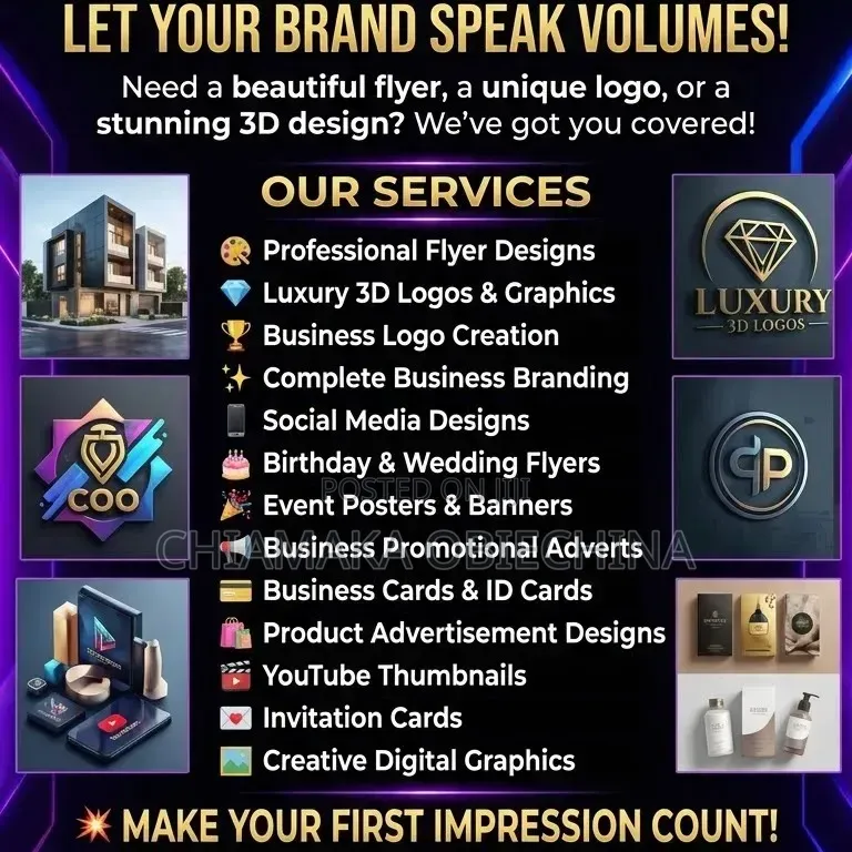 COP Enterprise: Professional Flyers, 3D Logos & Graphic Design