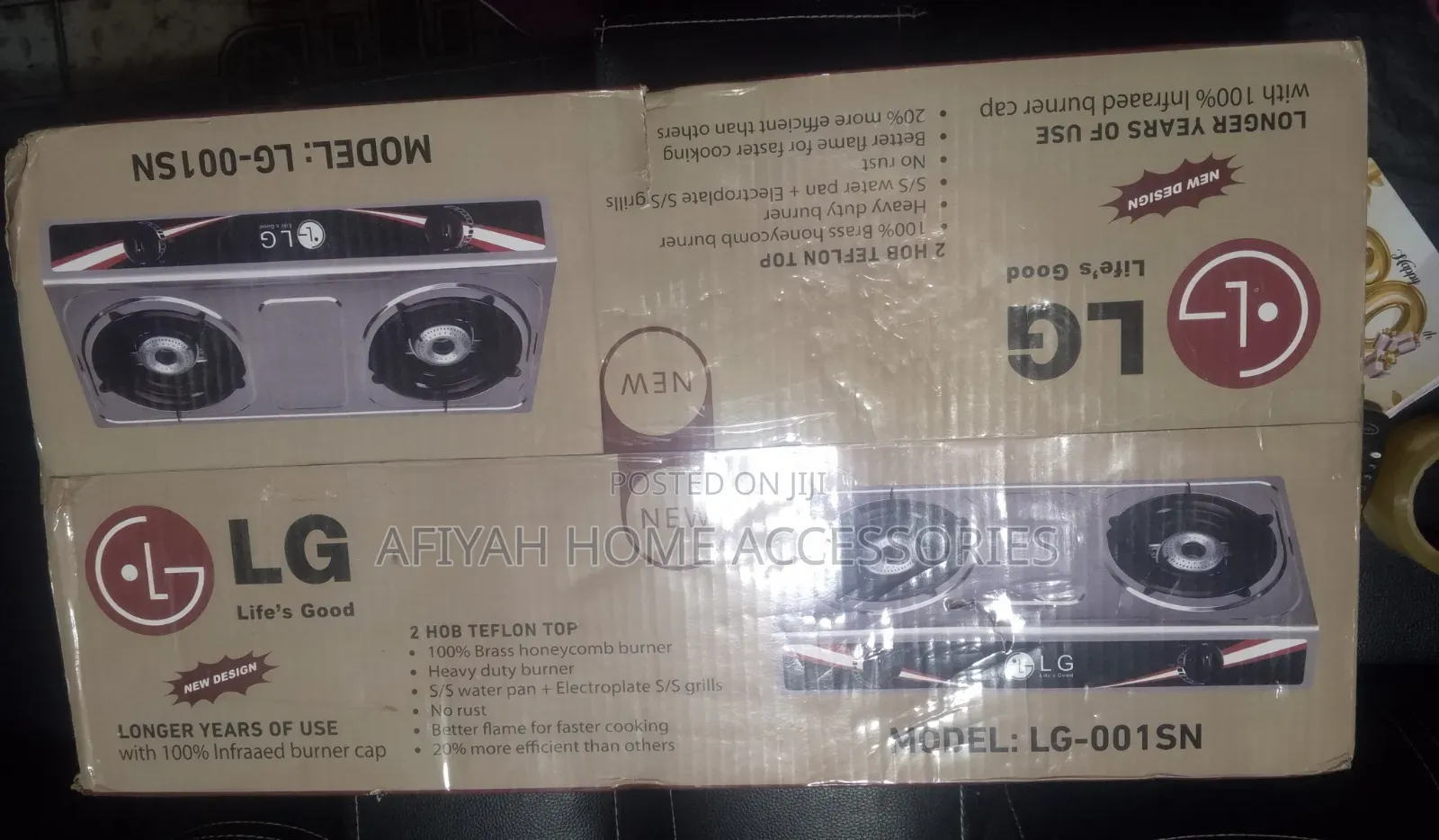LG 2 Face Gas Cooker