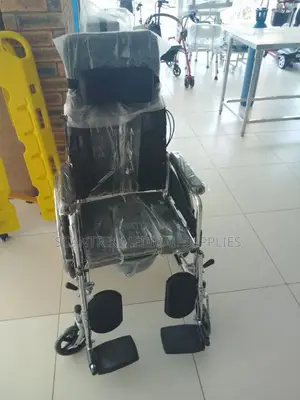 Heavy-Duty High Back Patient Toilet Wheelchair