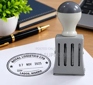 Black Oval Business Dated Stamp for Office Documents