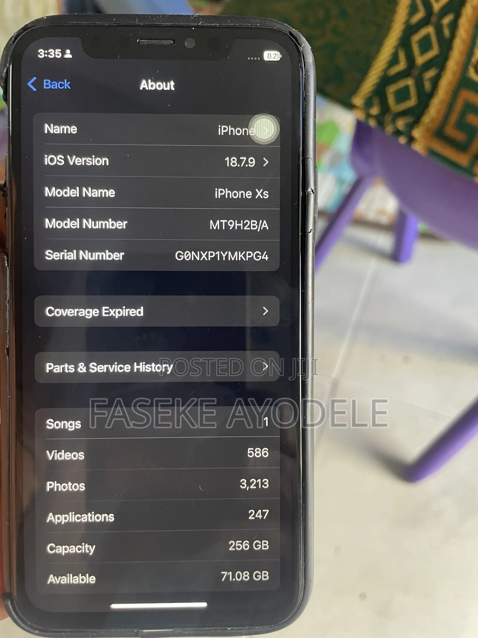 Apple iPhone XS 256 GB Black