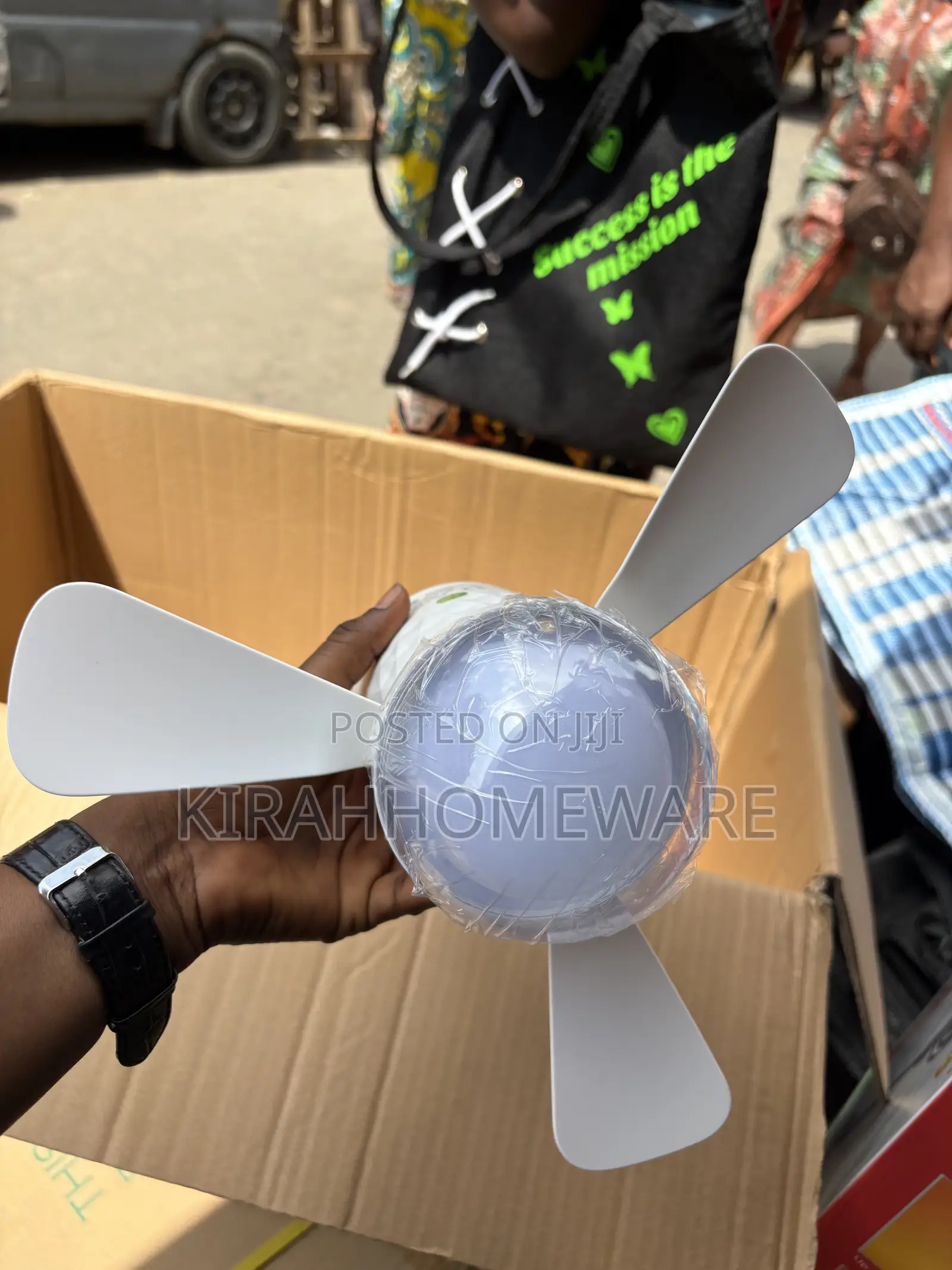 Dp Rechargeable Mini Ceiling Fan With Led