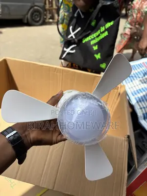 Dp Portable Multifunctional Rechargeable Ceiling Fan With Led Light