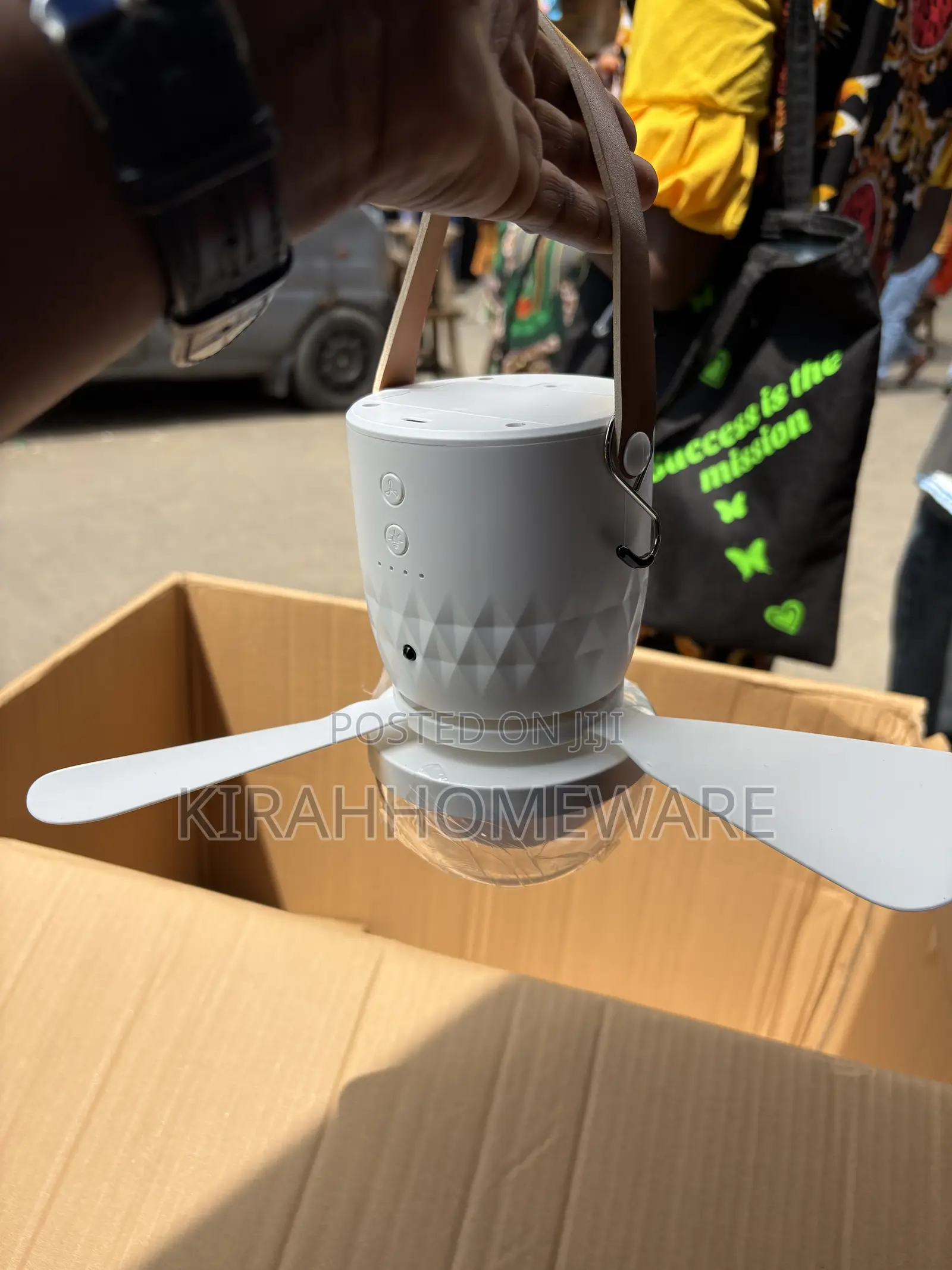 Dp Rechargeable Mini Ceiling Fan With Led