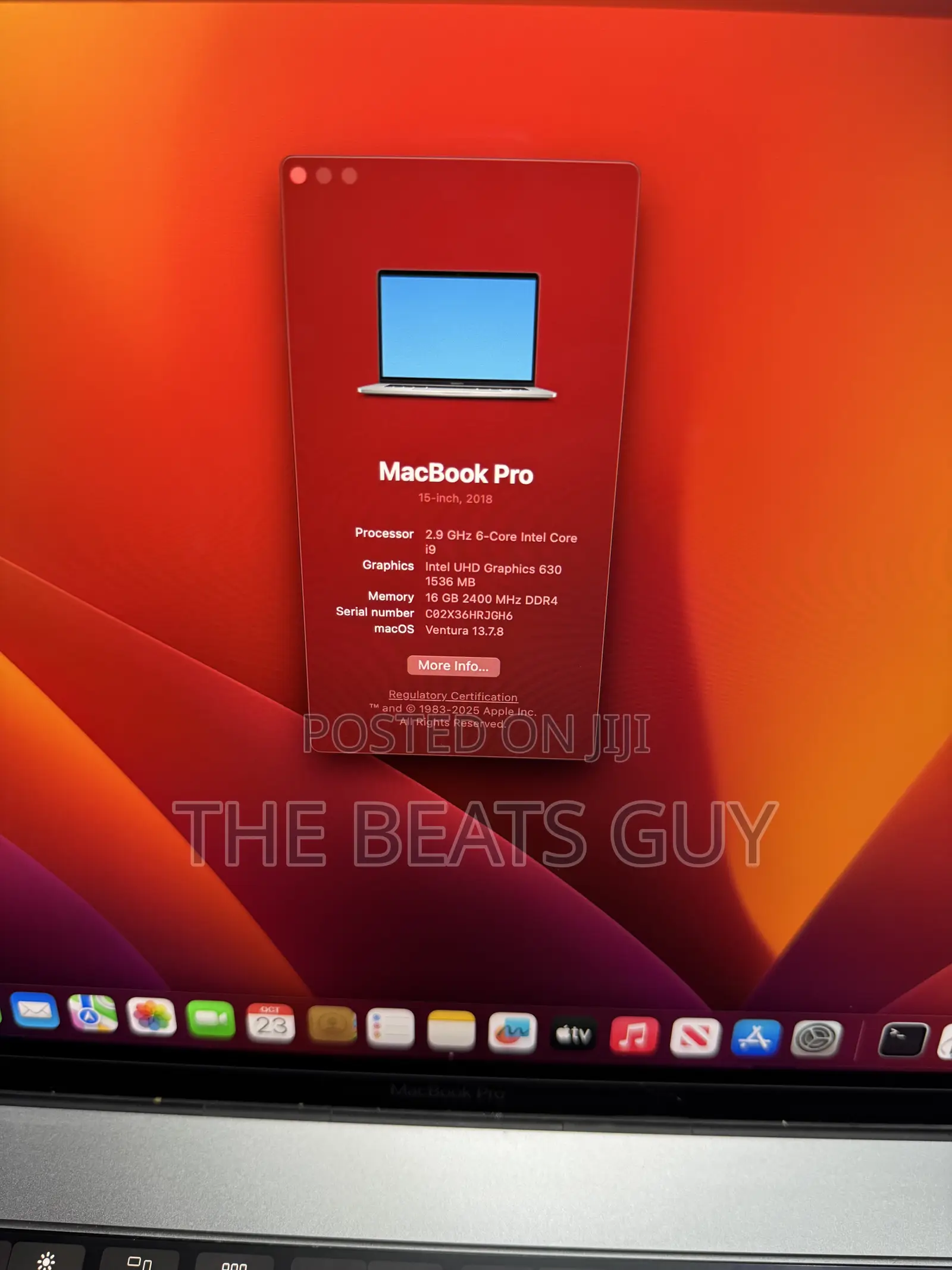 Laptop Apple MacBook Pro 2018 16GB Intel Core i7 SSD 1T