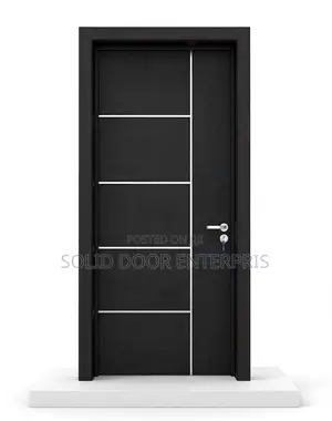 A High-Quality Solid Wenge HDF Door With Variety of Chrome Design
