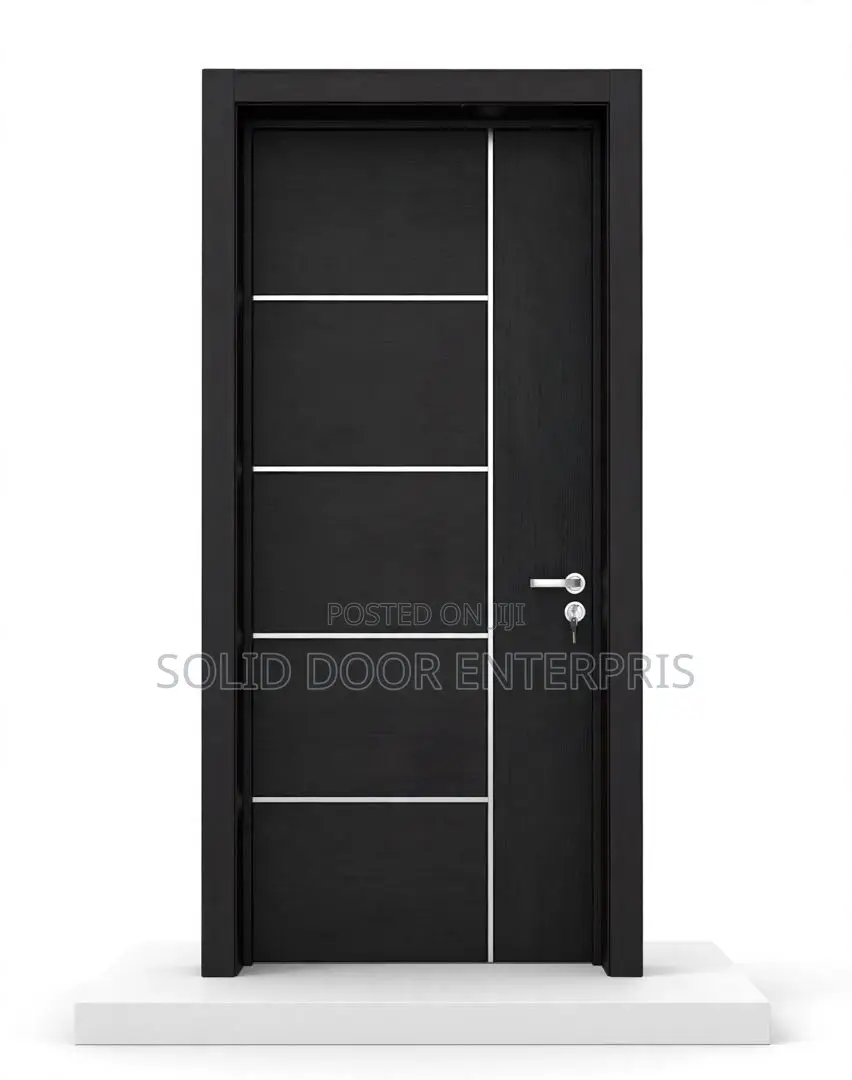 A High-Quality Solid Wenge HDF Door With Variety of Chrome Design