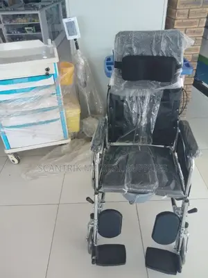 Hospital Commode Wheelchair With Full Back Support
