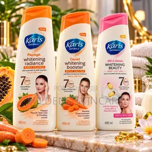 Karis Naturals Body Lotion 400ml – Papaya, Carrot & Milk Vitamins