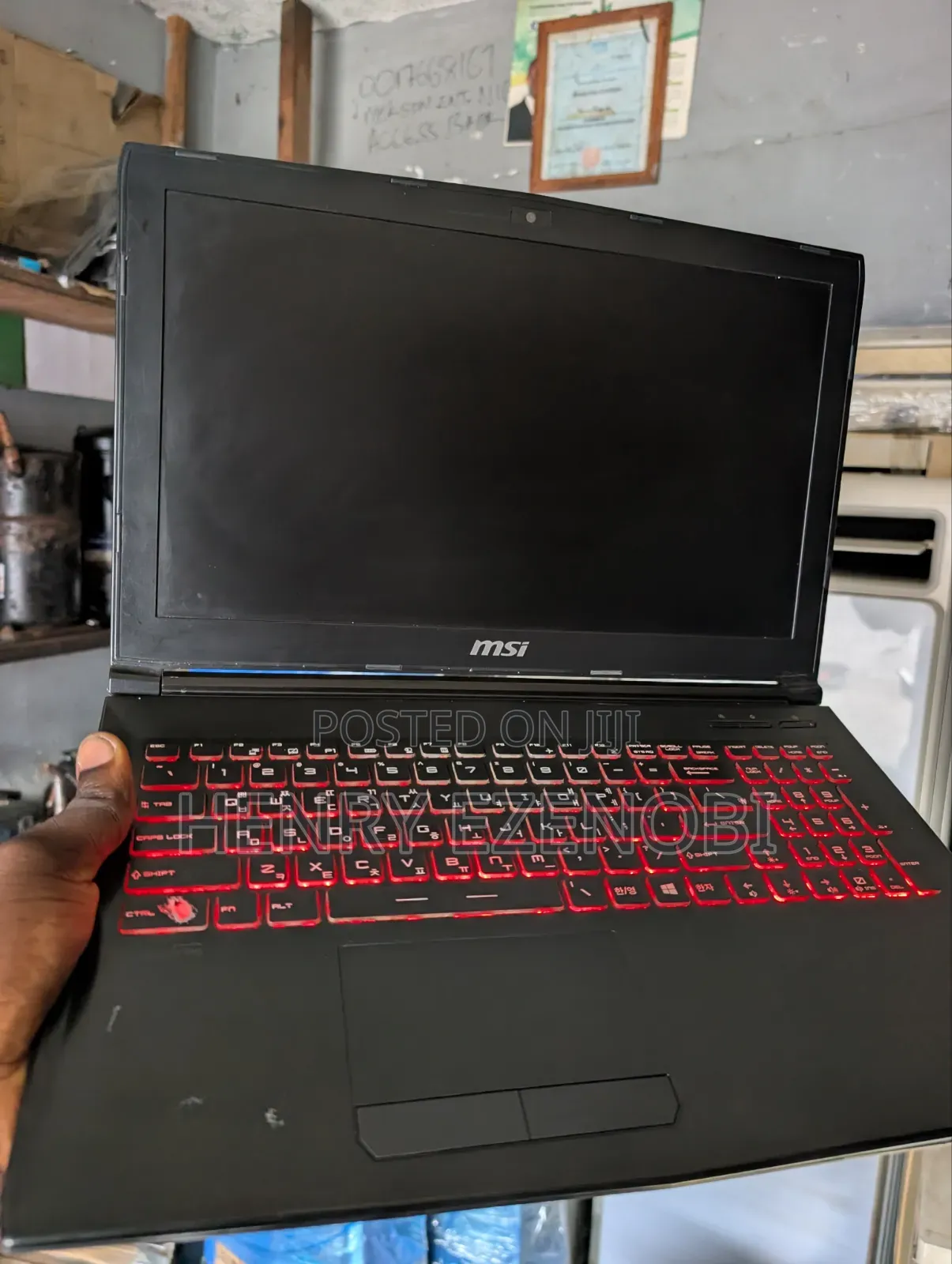 Laptop MSI GP62M 7REX 8GB Intel Core i7 HDD+SSD 256GB