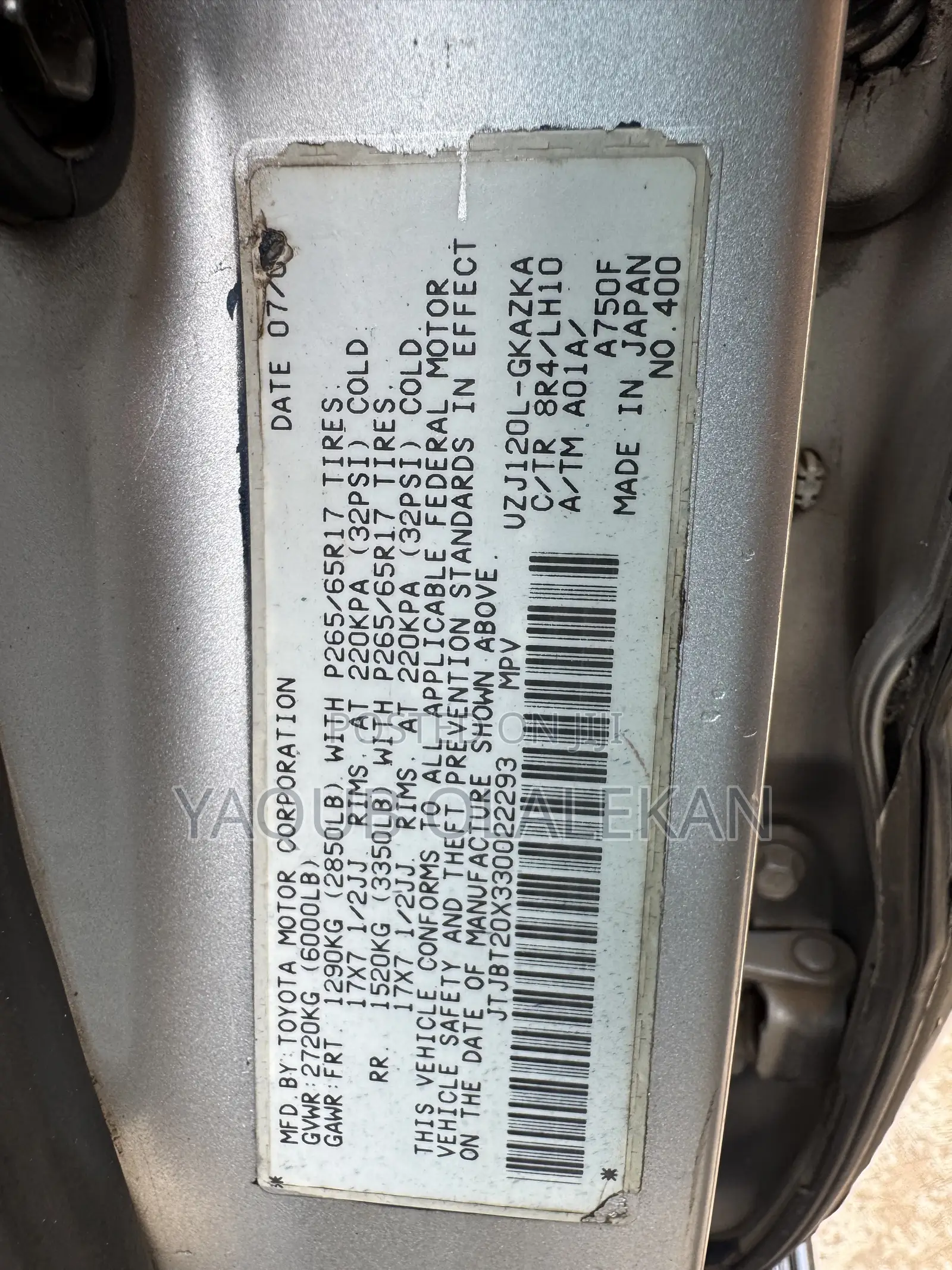 Lexus GX 470 2003 Silver