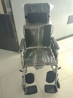 High Back Mobile Commode Wheelchair for Senior Citizens