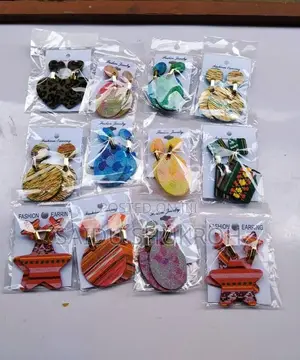 Ankara Fabric Statement Earrings -12 Designs Available