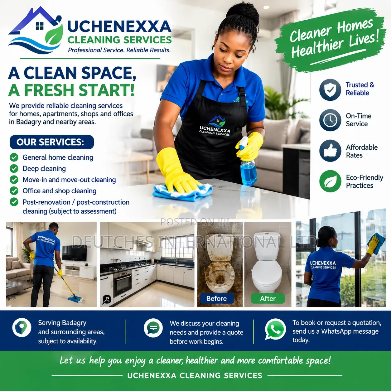 Professional Home, Office & Deep Cleaning Services in Badagry