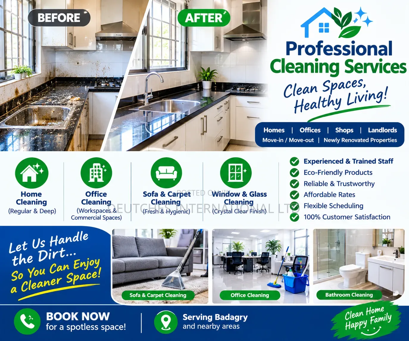 Professional Home, Office & Deep Cleaning Services in Badagry