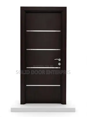 High Quality Solid HDF Door (Wenge) With Frame