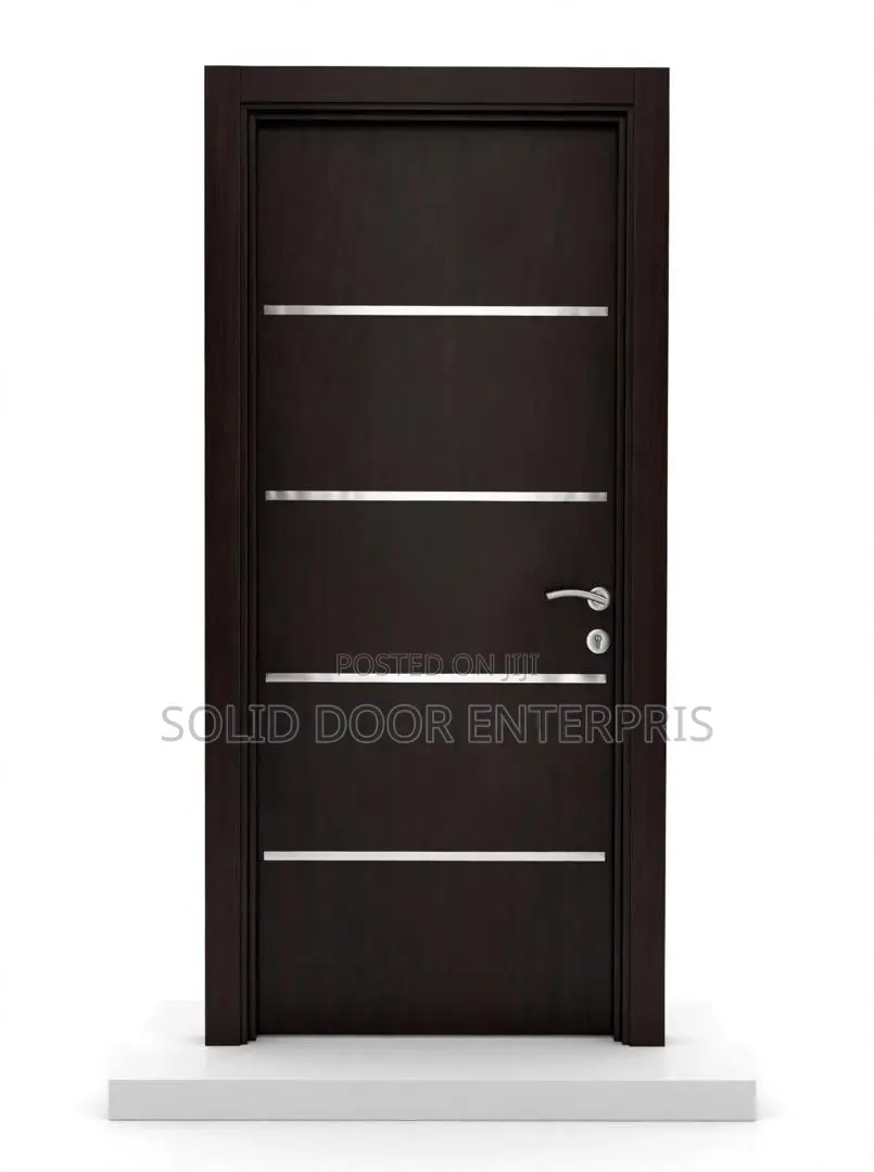 High Quality Solid HDF Door (Wenge) With Frame