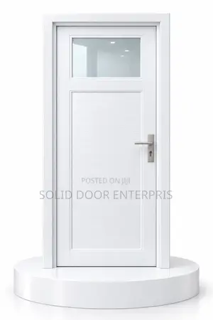 High Quality PVC Toilet Door With Frame & Key
