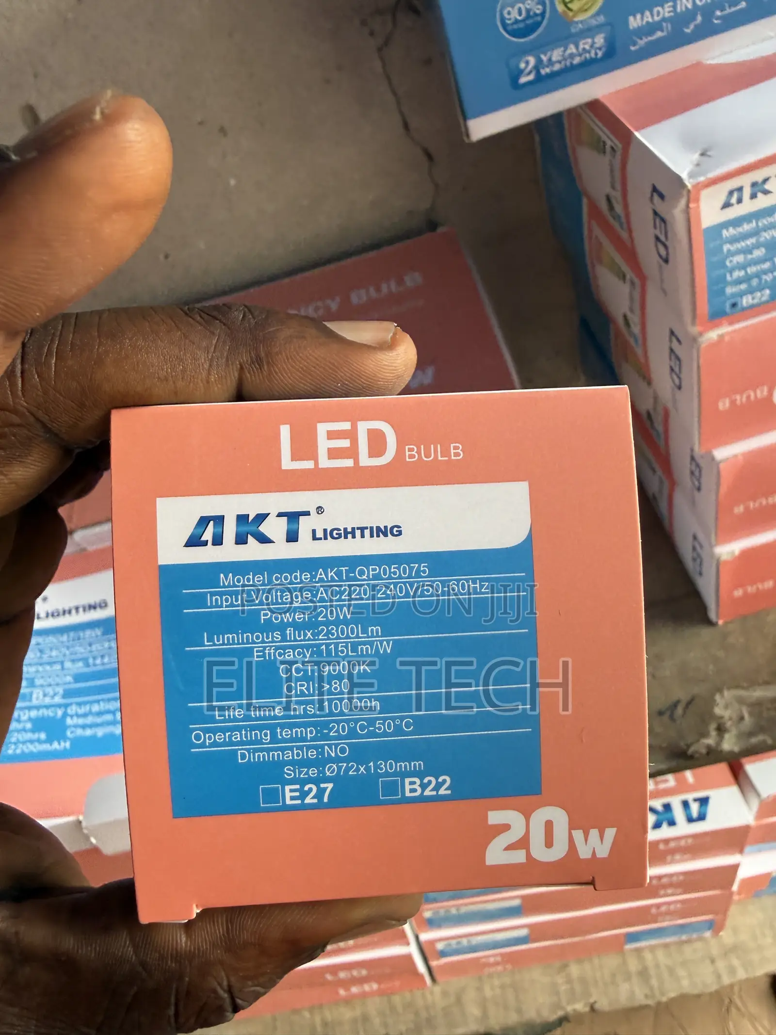 Original 20W AKT High-Power LED Light Bulb (Super Bright)