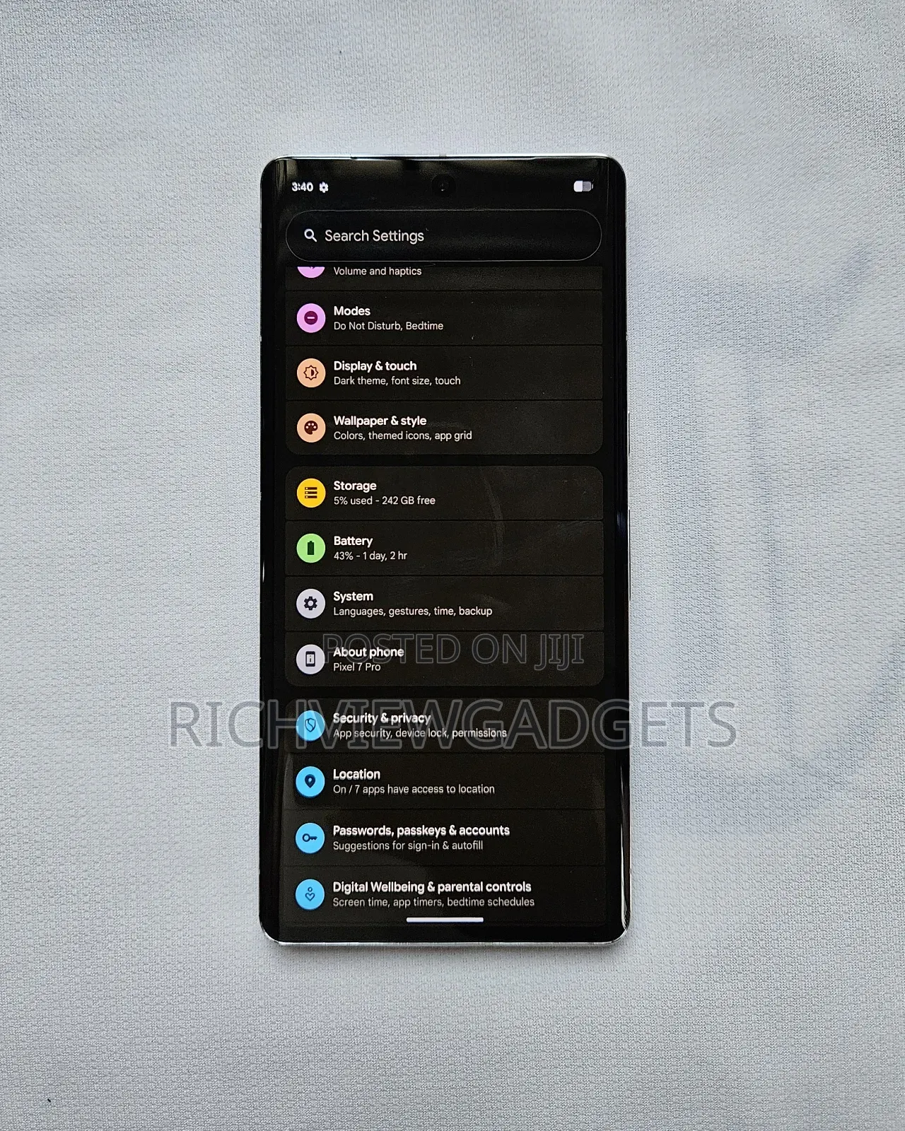 Google Pixel 7 Pro 256 GB White