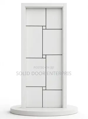 A High Quality Perfect White HDF Door With Frame
