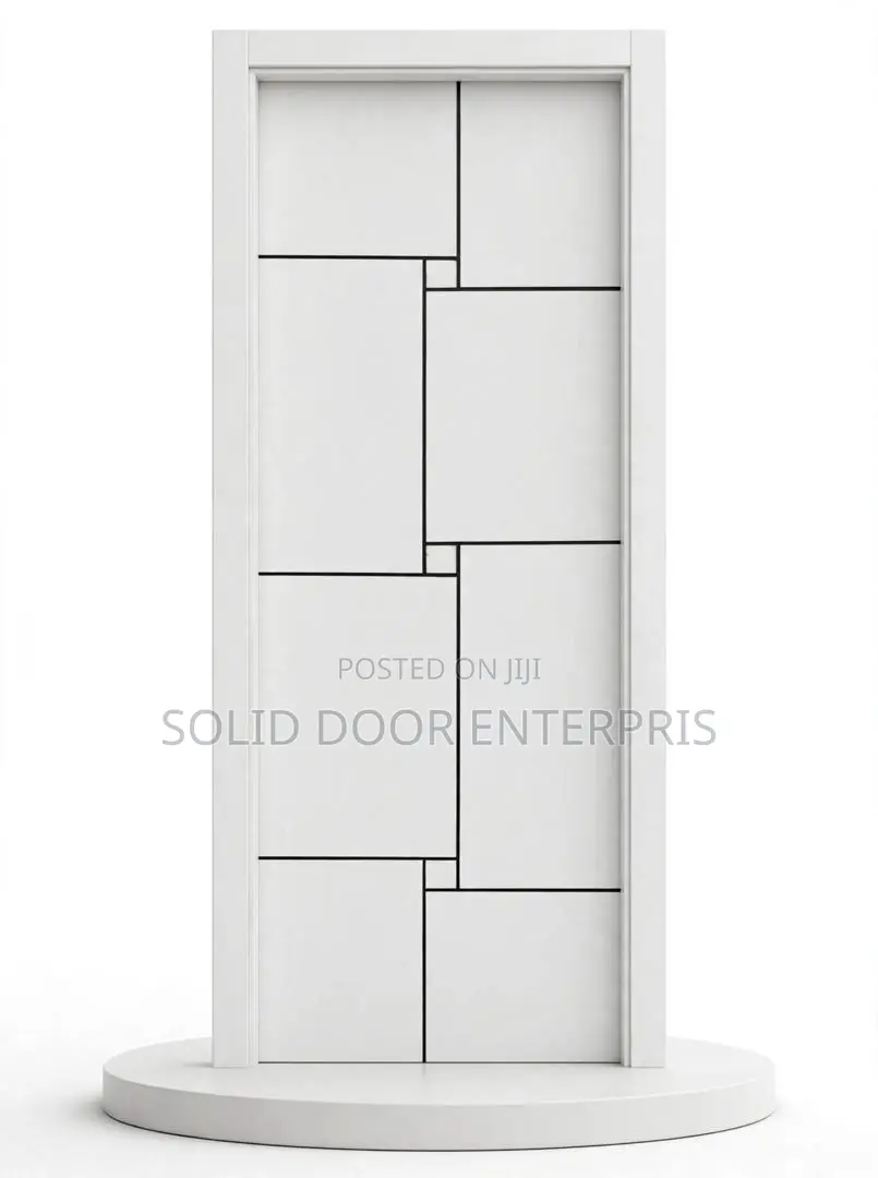 A High Quality Perfect White HDF Door With Frame