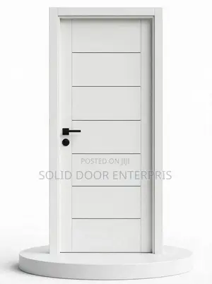 A High Quality Perfect White HDF Door With Frame