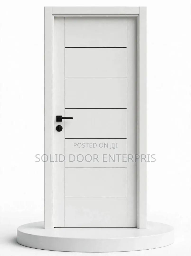 A High Quality Perfect White HDF Door With Frame