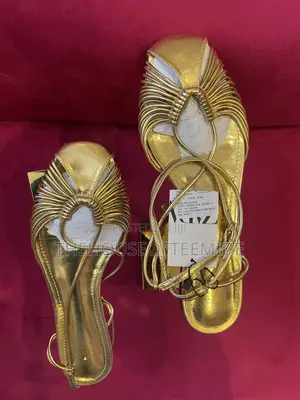 Golden Zara Sandal for Ladies