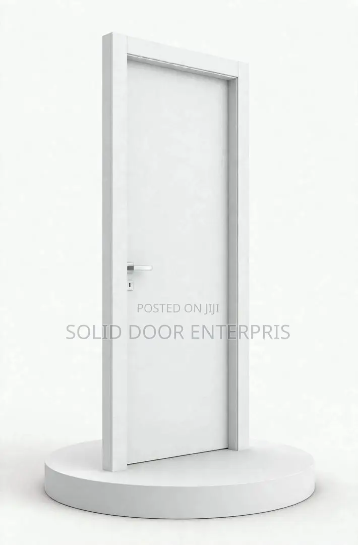 A High Quality Perfect White HDF Door With Frame