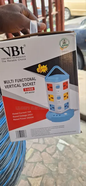 Top Quality VBT Multifunctional Vertical 12 Way Extension Socket