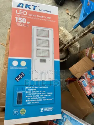 Original 150W AKT LED Solar Street Light With Sensor & Remote Control